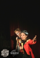 MC Maria Williams and Victor Victorious at The Menagerie Variety Show Wellington New Zealand